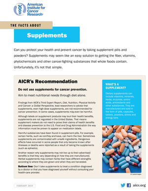 
                
                    Load image into Gallery viewer, INSTANT DOWNLOAD: AICR&amp;#39;s Facts about Supplements
                
            